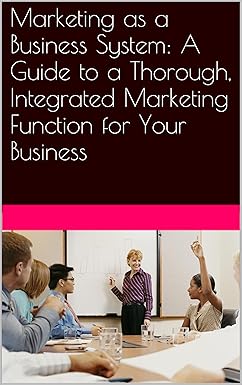 Book cover with text 'Marketing as a Business System' and a photo of people in a meeting.