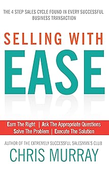 Book cover of 'Selling with Ease' by Chris Murray with a white background