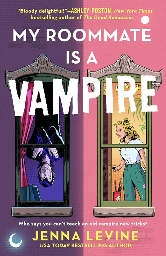 Book cover of 'My Roommate is a Vampire' by Jenna Levine