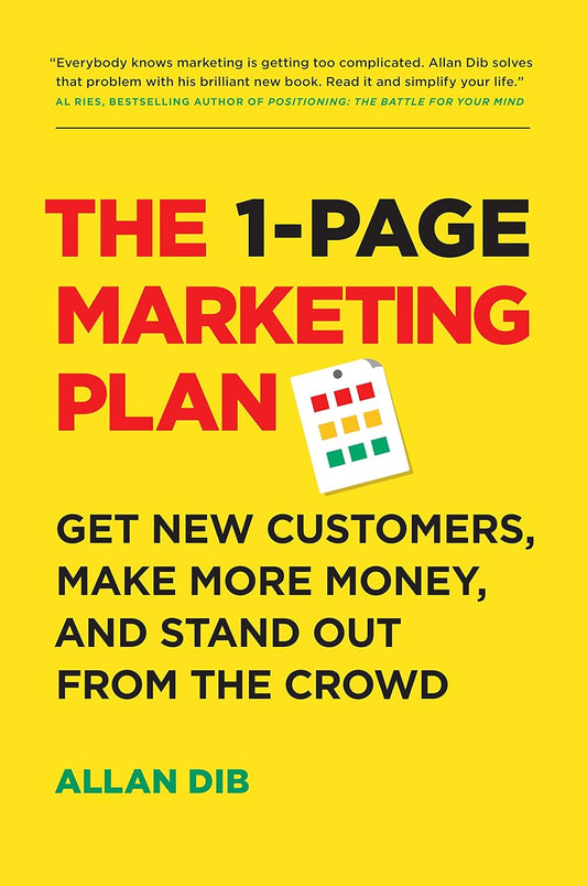 The 1-Page Marketing Plan book by Allan Dib guide