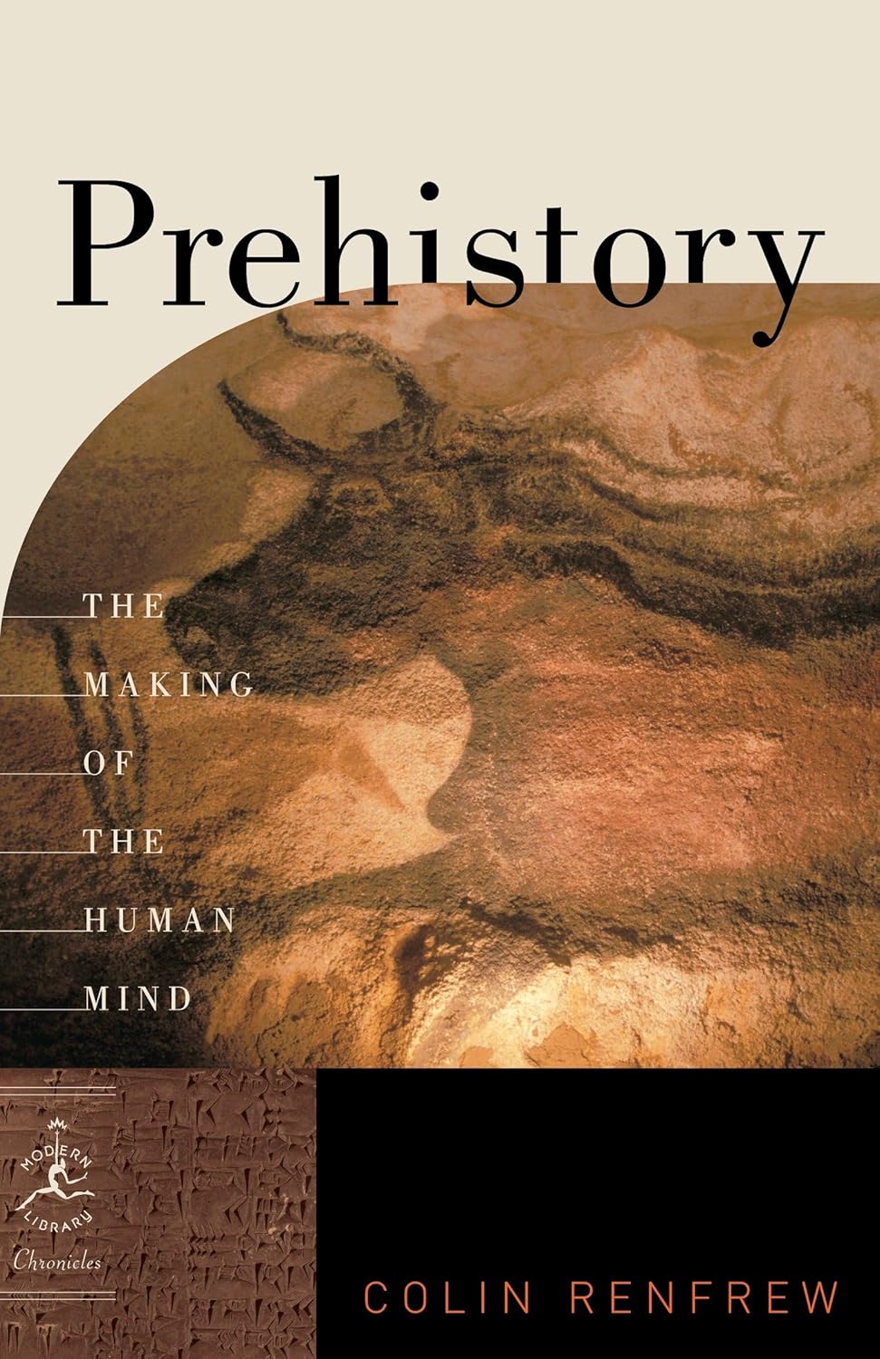 Book cover of 'Prehistory: The Making of the Human Mind' by Colin Renfrew