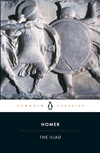 Book cover of 'The Iliad' by Homer 
