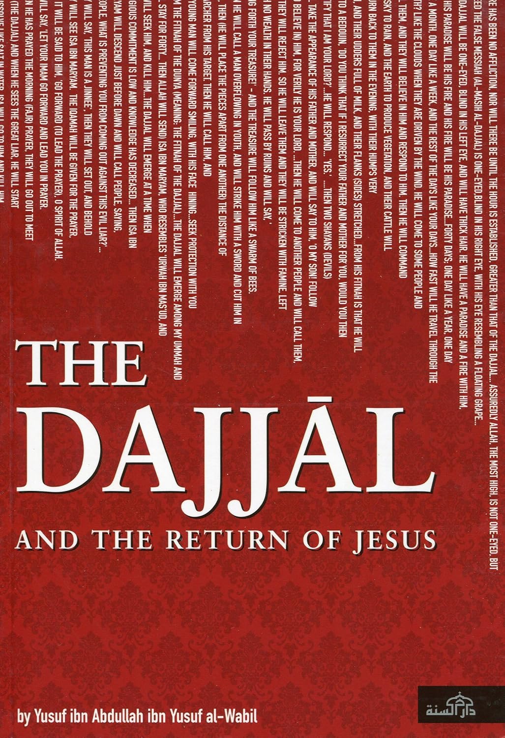 Book cover of 'The Dajjal and the Return of Jesus' with white text on a red background