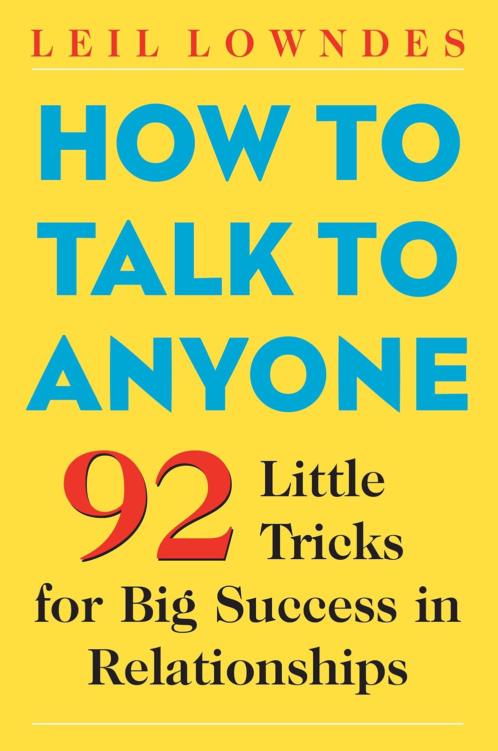 How to Talk to Anyone book by Leil Lowndes
