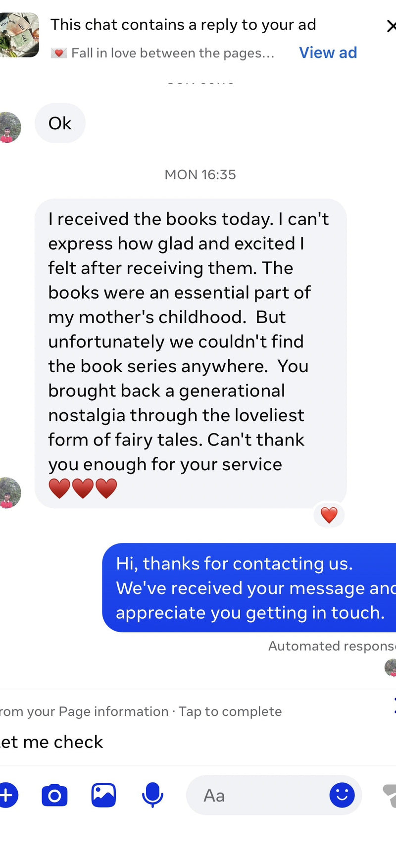 Customer review 1