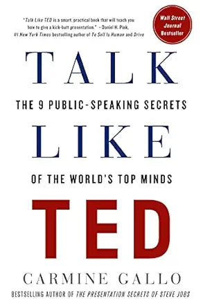 Influence Talk Like TED book by Carmine Gallo