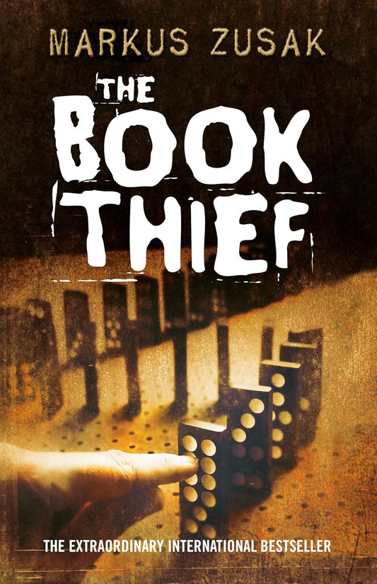 The Book Thief novel cover by Markus Zusak on display