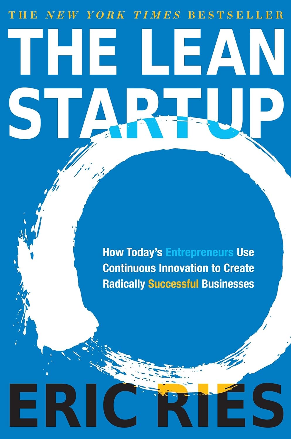 The Lean Startup book by Eric Ries for entrepreneurs