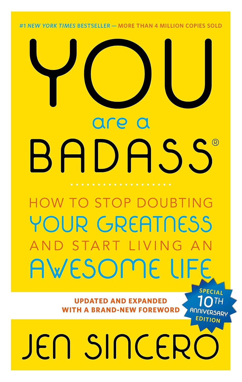 You Are a Badass book by Jen Sincero self-help guide