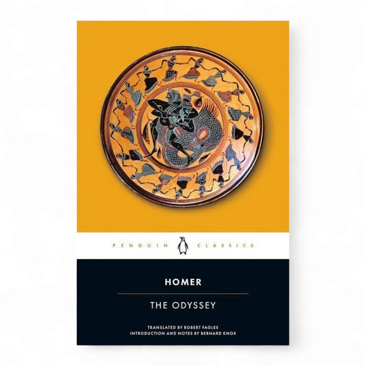Book cover of 'The Odyssey' by Homer 