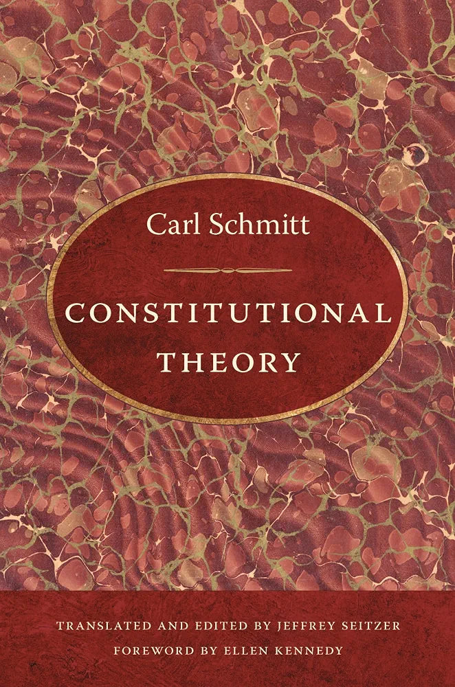 Constitutional Theory Book by Carl Schmitt