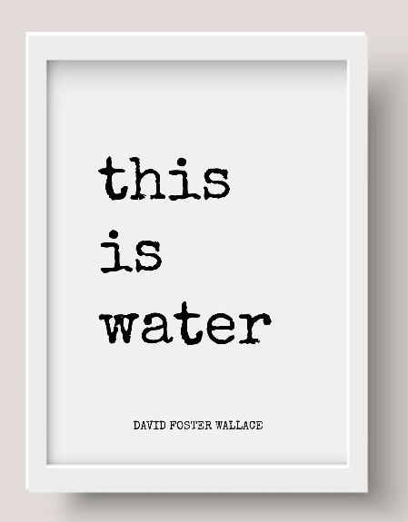 This Is Water
Book by David Foster Wallace