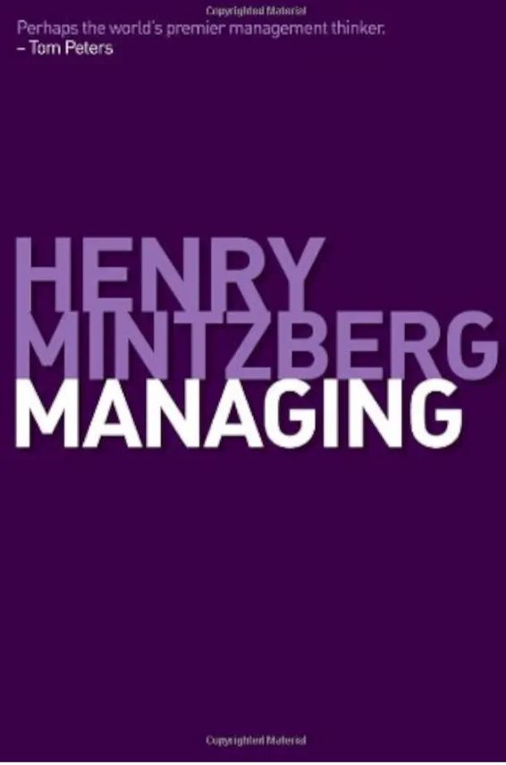 Managing
Book by Henry Mintzberg