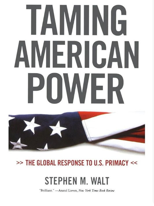 Taming American Power
Book by Stephen Walt