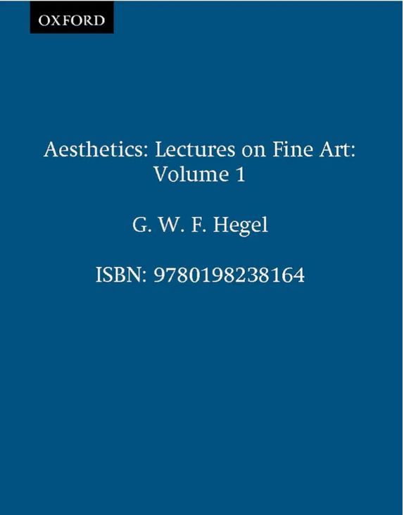 Lectures on Aesthetics
Book by Georg Wilhelm Friedrich Hegel