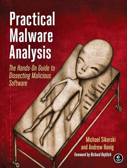 Practical Malware Analysis: The Hands-On Guide to Dissecting Malicious Software
Book by Andrew Honig and Michael Sikorski