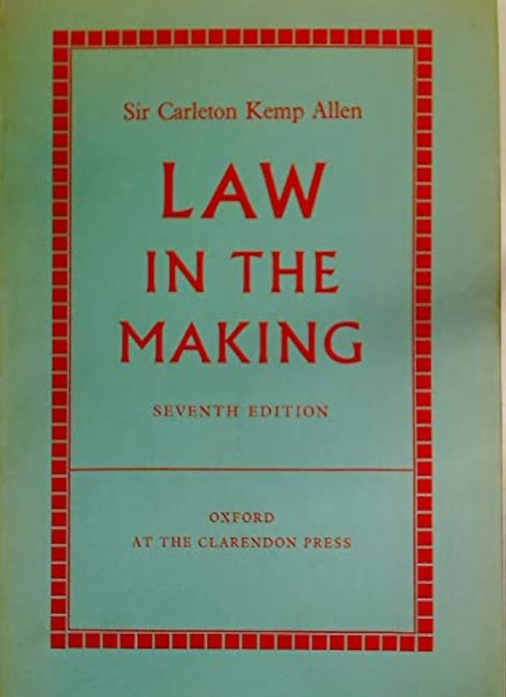 Law in the Making Book by  C. K. Allen