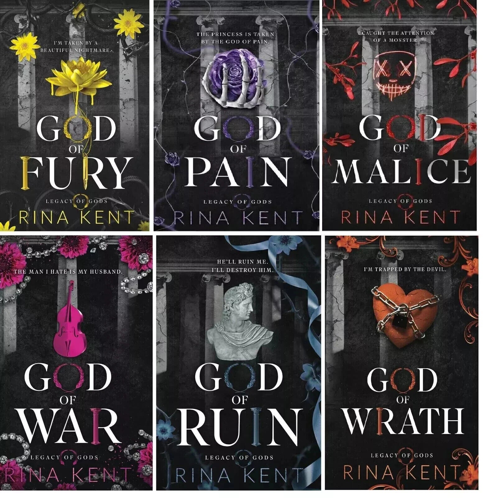 Legacy of Gods Series (6 Books) by Rina Kent